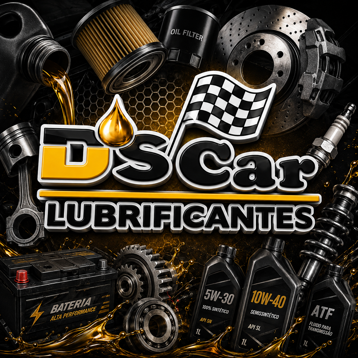 Serviços DS Car Lubrificantes - troca de óleo, filtros, baterias, injeção eletrônica, suspensão, ar condicionado, freios e limpeza de radiador